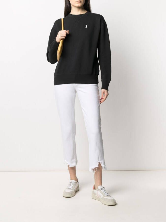 Polo Ralph Lauren Sweater met geborduurd logo Zwart