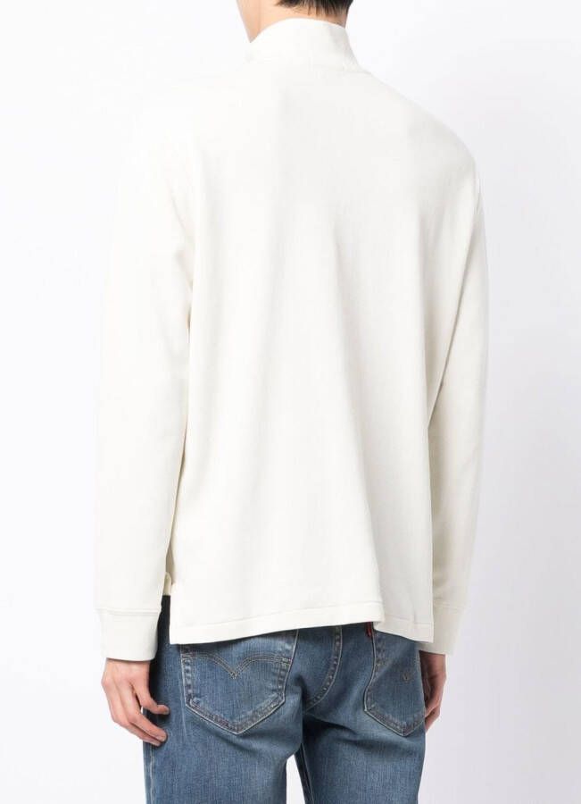 Polo Ralph Lauren Sweater met halve rits Wit