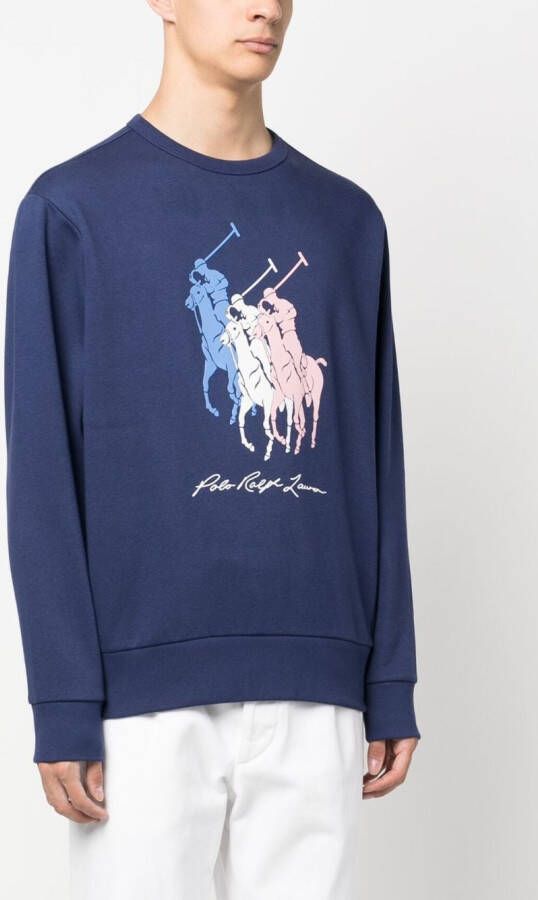 Polo Ralph Lauren Sweater met logoprint Blauw