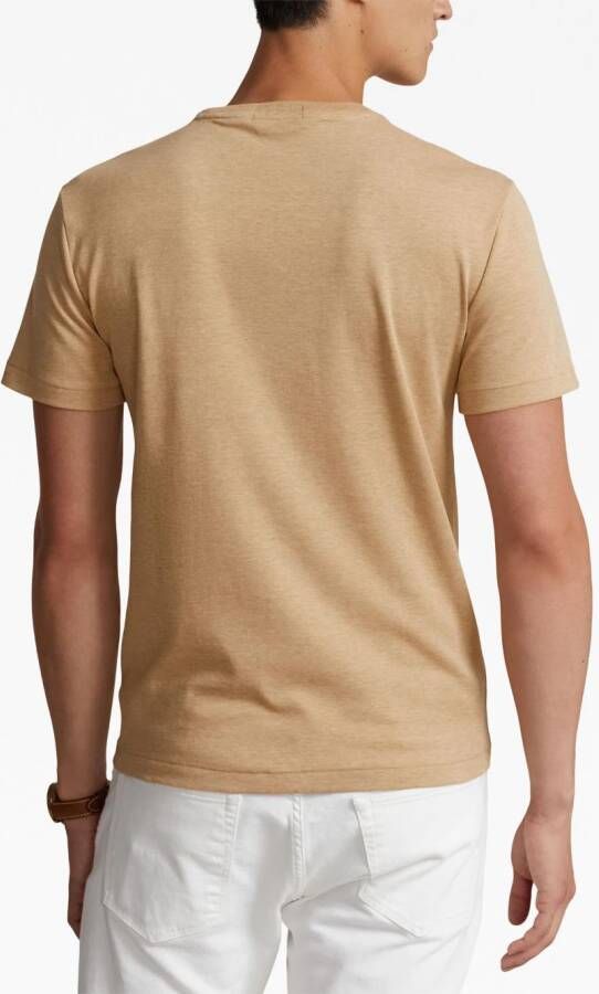 Polo Ralph Lauren T-shirt met borduurwerk Bruin