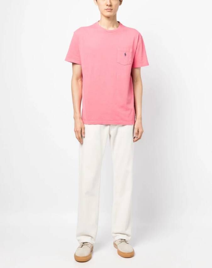 Polo Ralph Lauren T-shirt met borduurwerk Roze