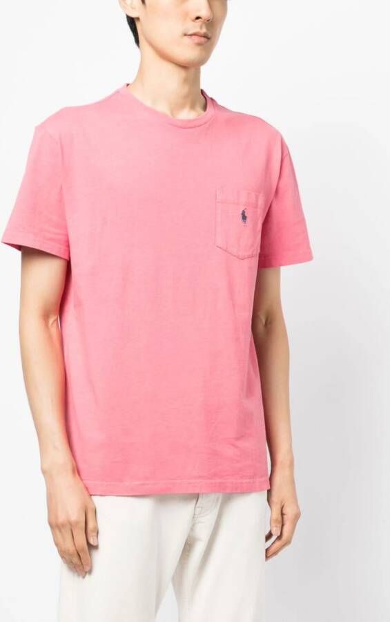 Polo Ralph Lauren T-shirt met borduurwerk Roze