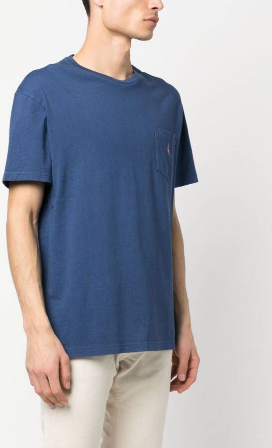 Polo Ralph Lauren T-shirt met borstzak Blauw