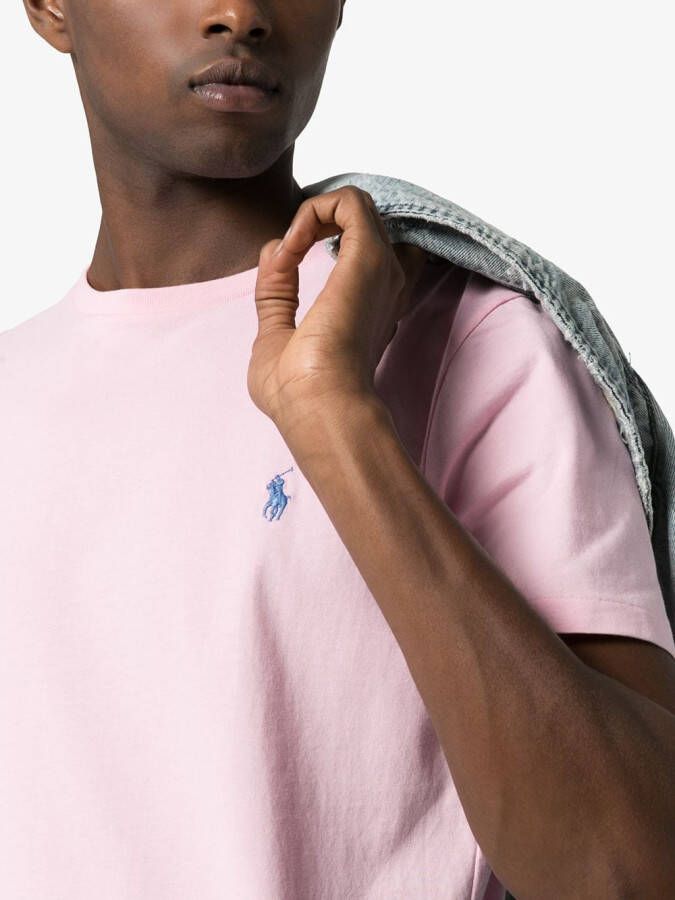 Polo Ralph Lauren T-shirt met geborduurd logo Roze