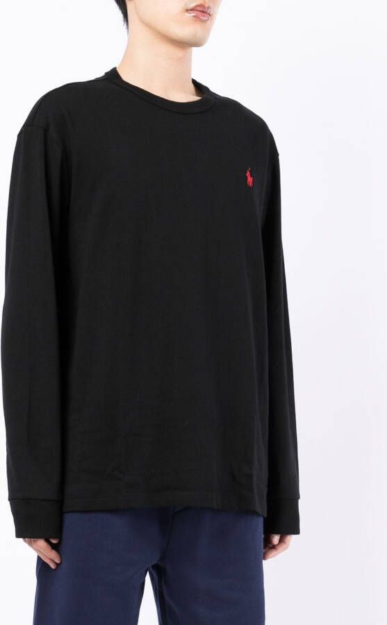Polo Ralph Lauren T-shirt met geborduurd logo Zwart