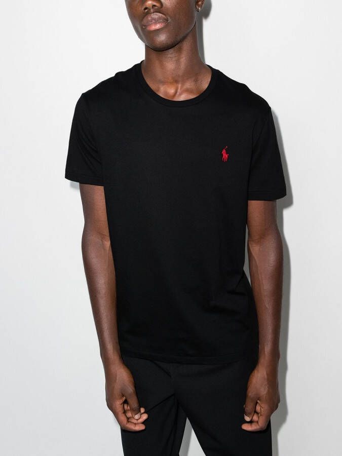 Polo Ralph Lauren T-shirt met geborduurd logo Zwart
