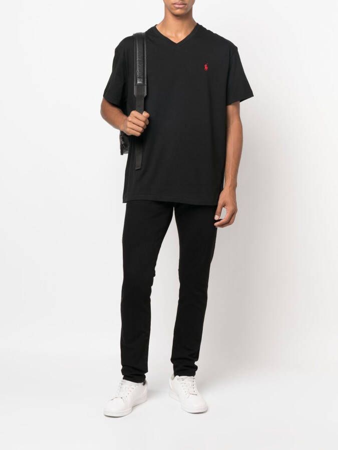 Polo Ralph Lauren T-shirt met geborduurd logo Zwart