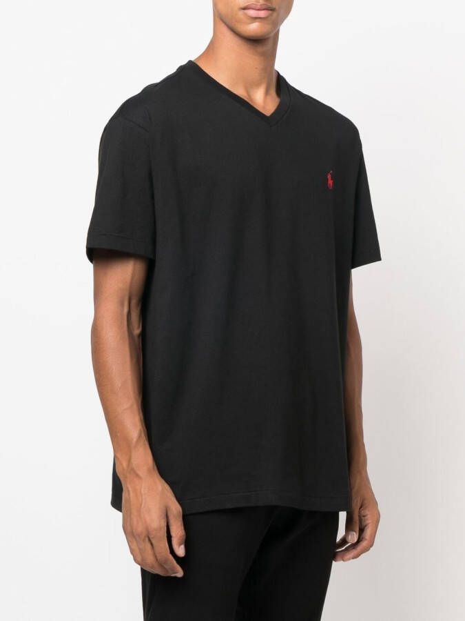 Polo Ralph Lauren T-shirt met geborduurd logo Zwart