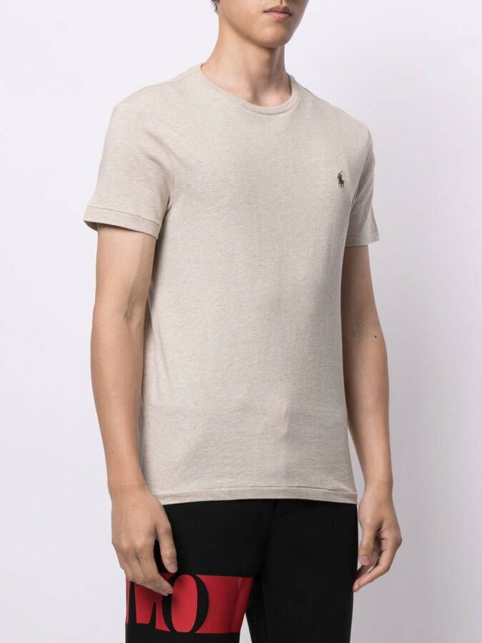 Polo Ralph Lauren T-shirt met geborduurde pony Beige
