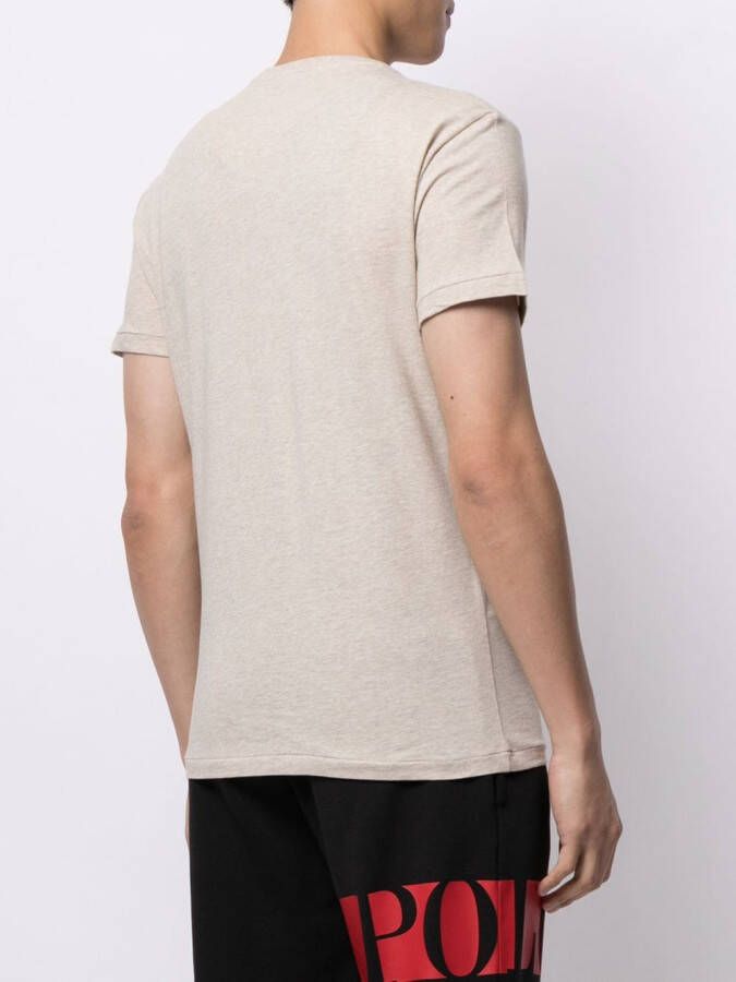Polo Ralph Lauren T-shirt met geborduurde pony Beige