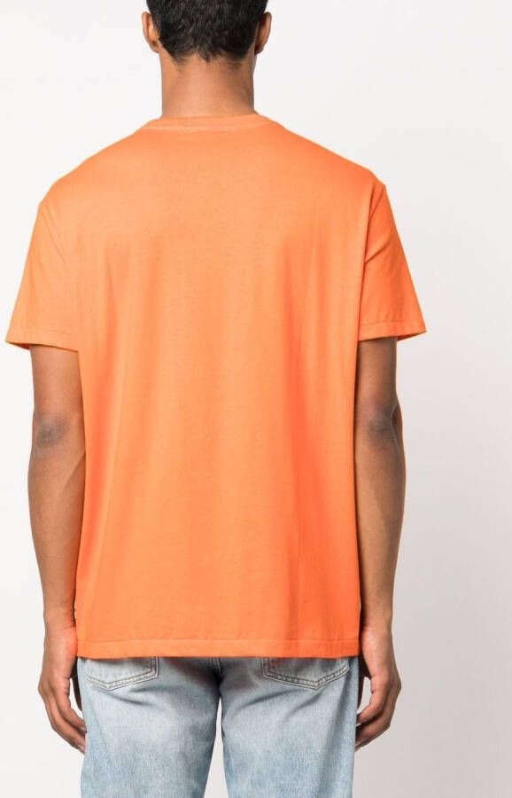 Polo Ralph Lauren T-shirt met logo-applicatie Oranje
