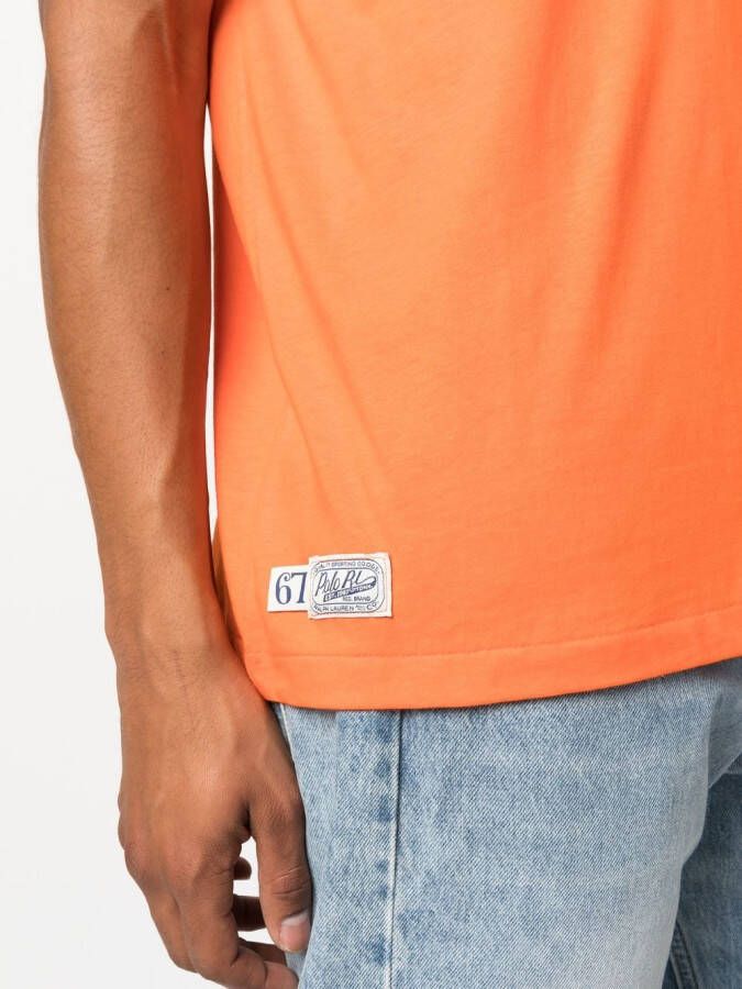 Polo Ralph Lauren T-shirt met logo-applicatie Oranje