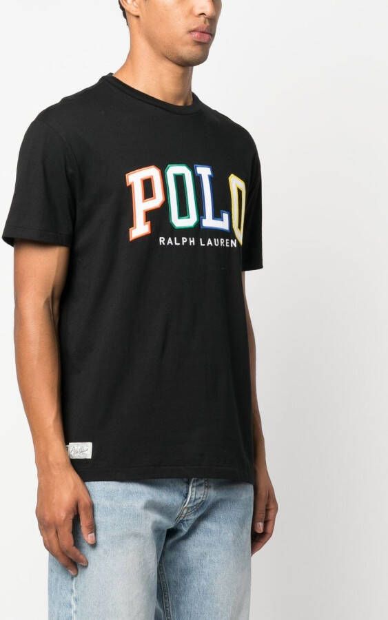 Polo Ralph Lauren T-shirt met logo-applicatie Zwart