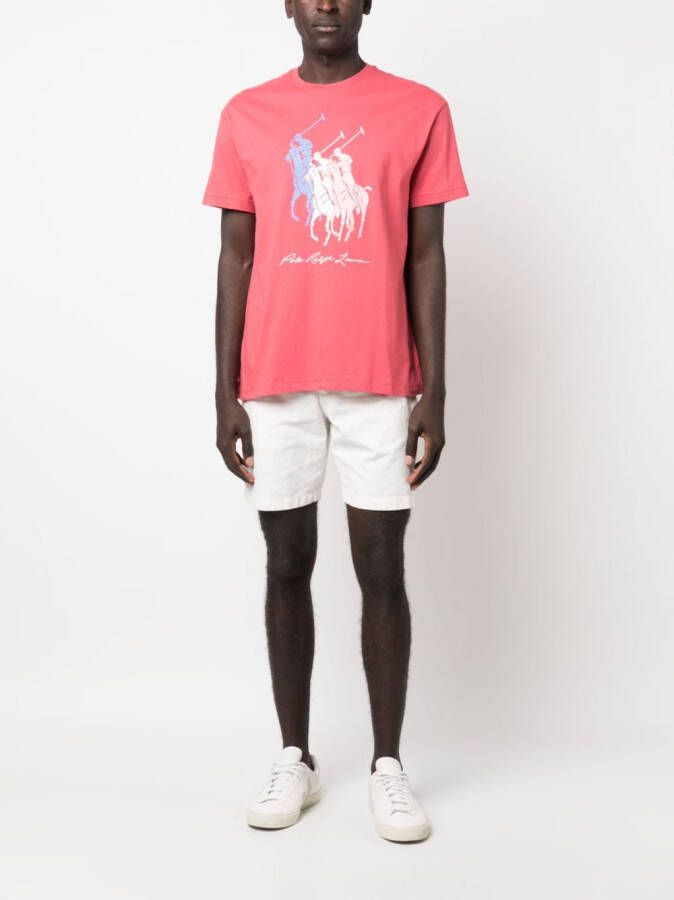 Polo Ralph Lauren T-shirt met logoprint Rood