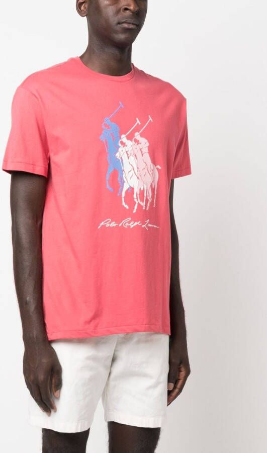 Polo Ralph Lauren T-shirt met logoprint Rood