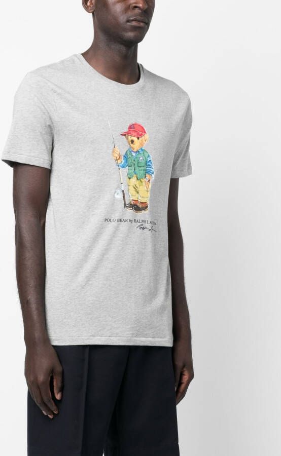 Polo Ralph Lauren T-shirt met print Grijs