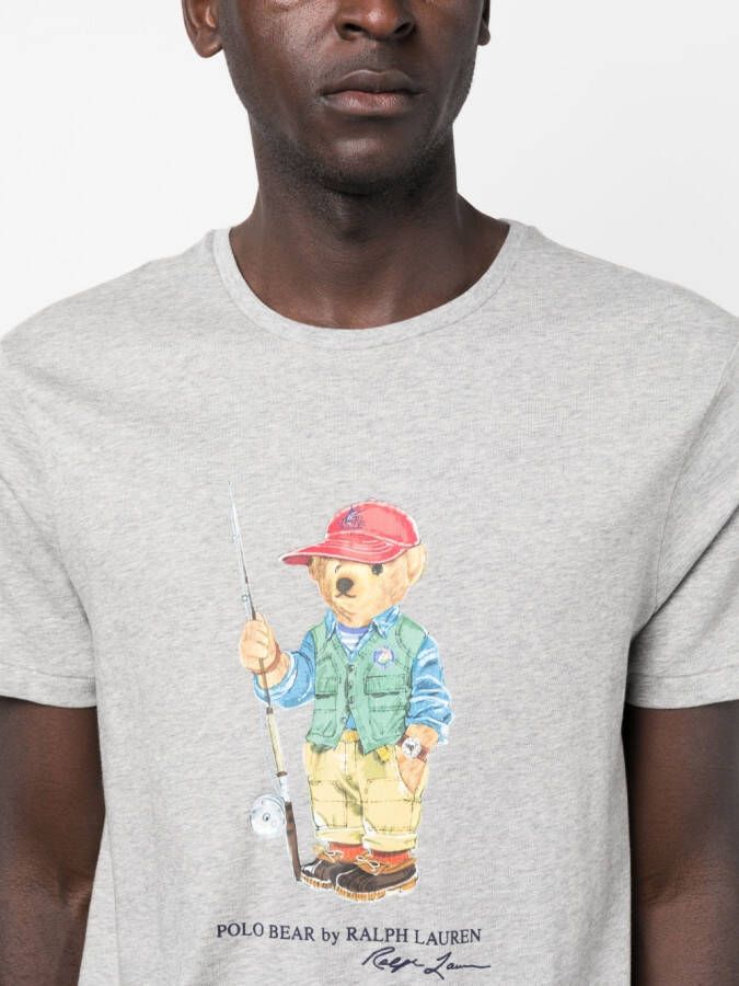 Polo Ralph Lauren T-shirt met print Grijs