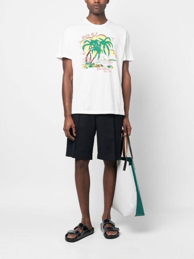 Polo Ralph Lauren T-shirt met print Wit
