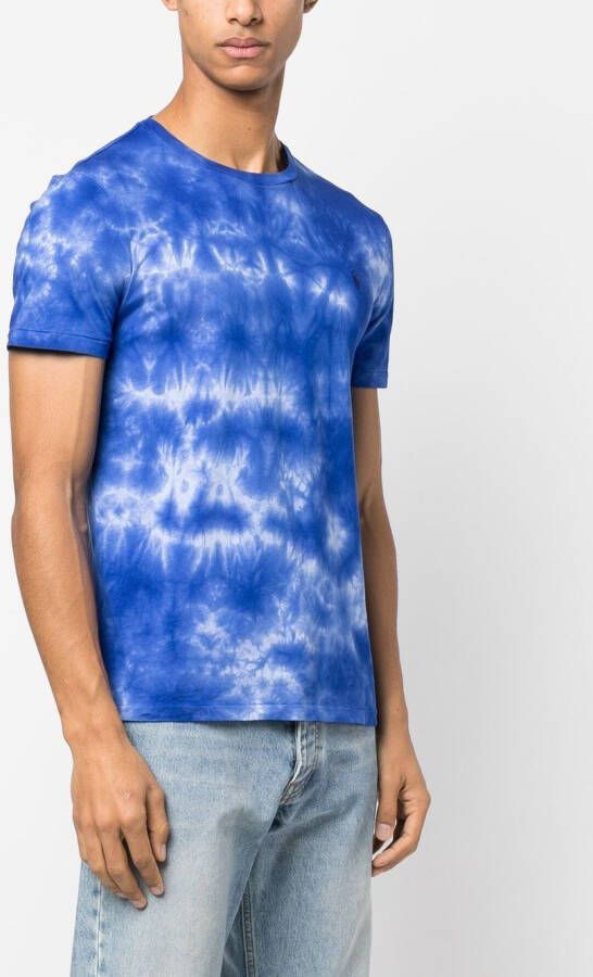 Polo Ralph Lauren T-shirt met tie-dye print Blauw