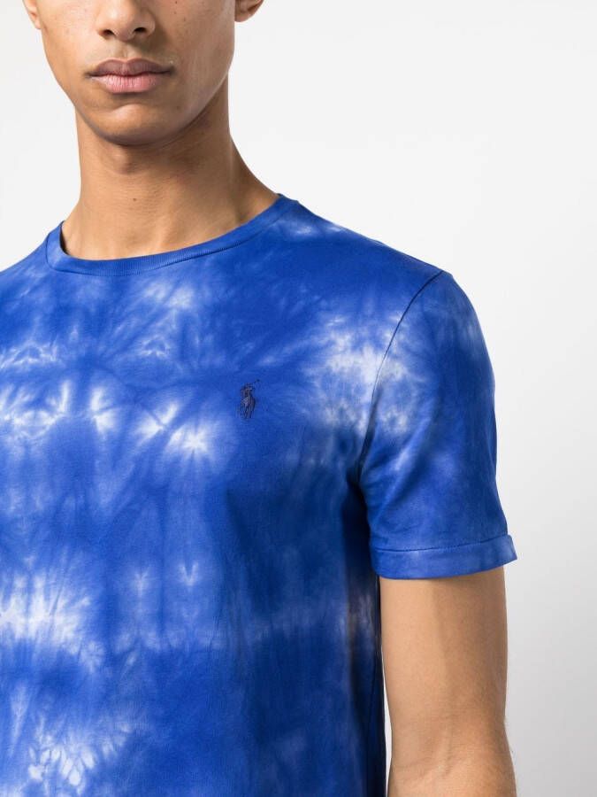 Polo Ralph Lauren T-shirt met tie-dye print Blauw