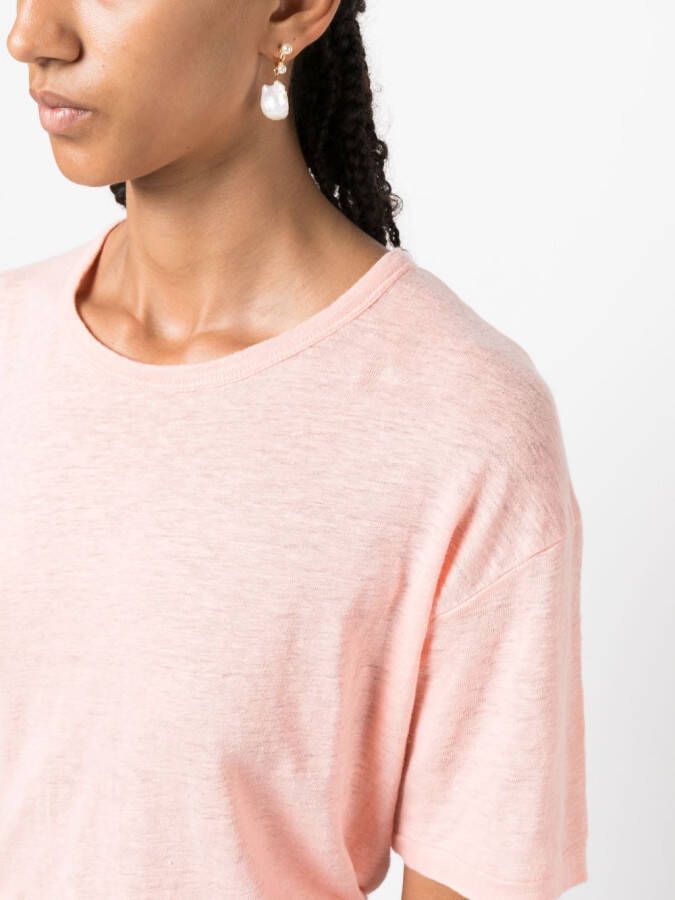 Polo Ralph Lauren T-shirt van hennep Roze