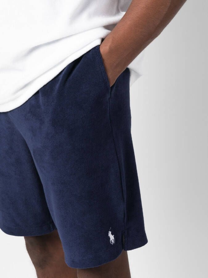 Polo Ralph Lauren Terry shorts met trekkoordtaille Blauw