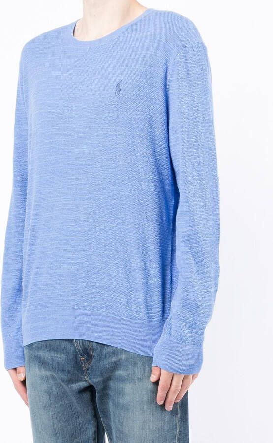 Polo Ralph Lauren Trui met geborduurd logo Blauw