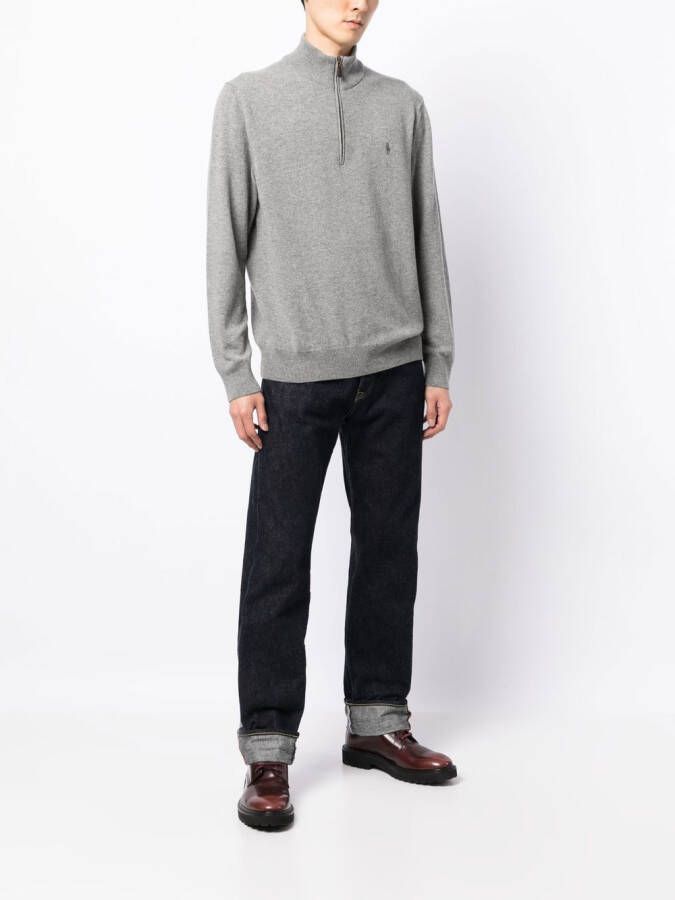 Polo Ralph Lauren Trui met geborduurd logo Grijs