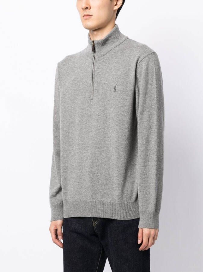 Polo Ralph Lauren Trui met geborduurd logo Grijs