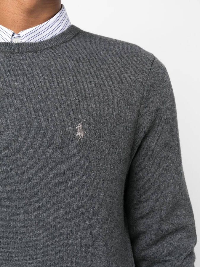Polo Ralph Lauren Trui met geborduurd logo Grijs