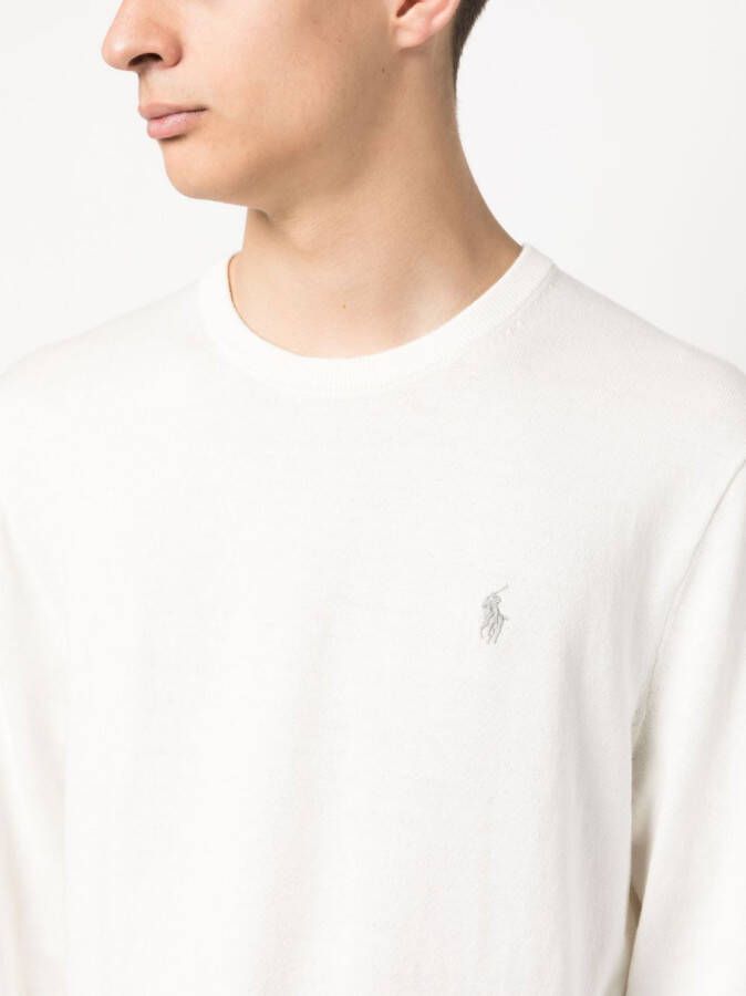 Polo Ralph Lauren Trui met geborduurd logo Wit