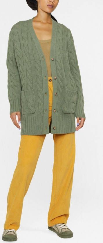Polo Ralph Lauren Vestjas met gestrikte taille Groen