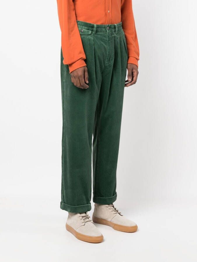 Polo Ralph Lauren Broek met geplooid detail Groen