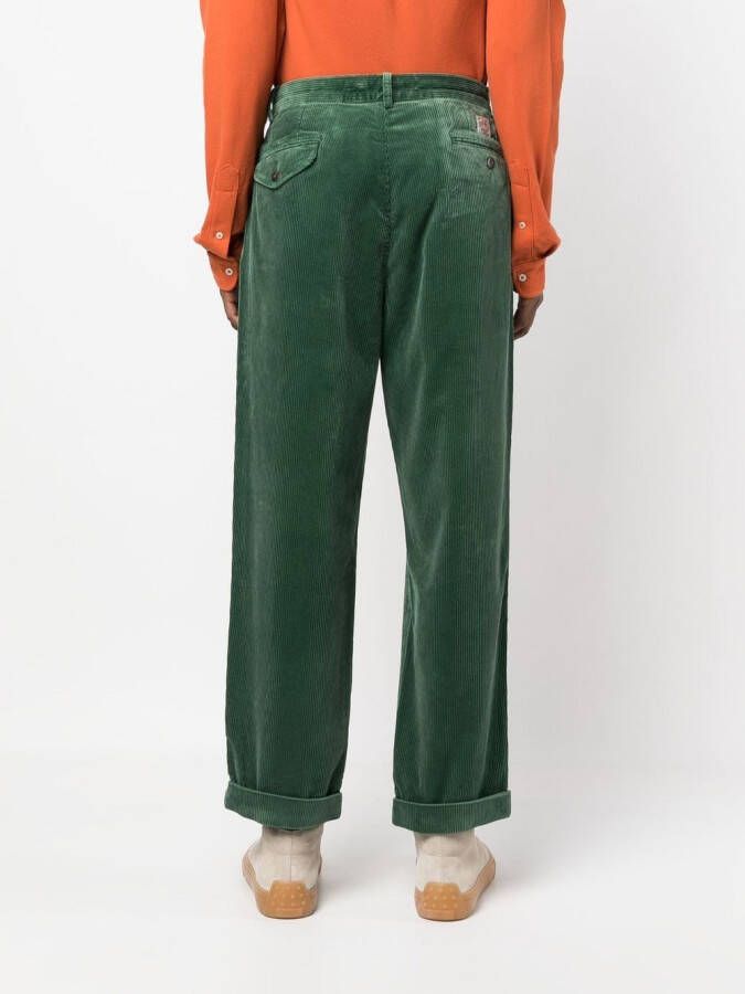Polo Ralph Lauren Broek met geplooid detail Groen