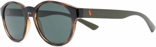 Polo Ralph Lauren Zonnebril met rond montuur Bruin