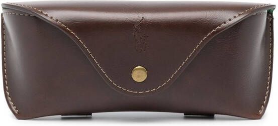 Polo Ralph Lauren Zonnebril met rond montuur Zwart