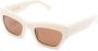 Port Tanger Ayreen zonnebril met cat-eye montuur Wit - Thumbnail 2
