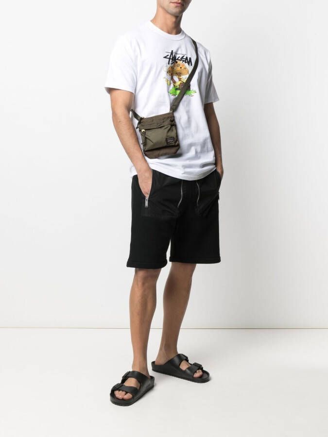 Porter-Yoshida & Co. Crossbodytas met logopatch Groen
