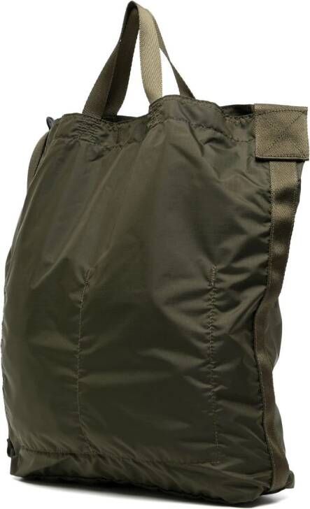 Porter-Yoshida & Co. Schoudertas met logopatch Groen