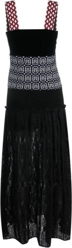 Ports 1961 Maxi-jurk met kant Zwart