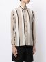 Ports V Gestreept shirt Beige - Thumbnail 4