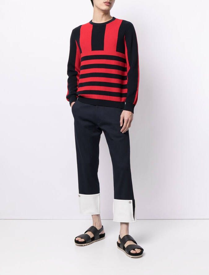 Ports V Gestreepte trui Rood