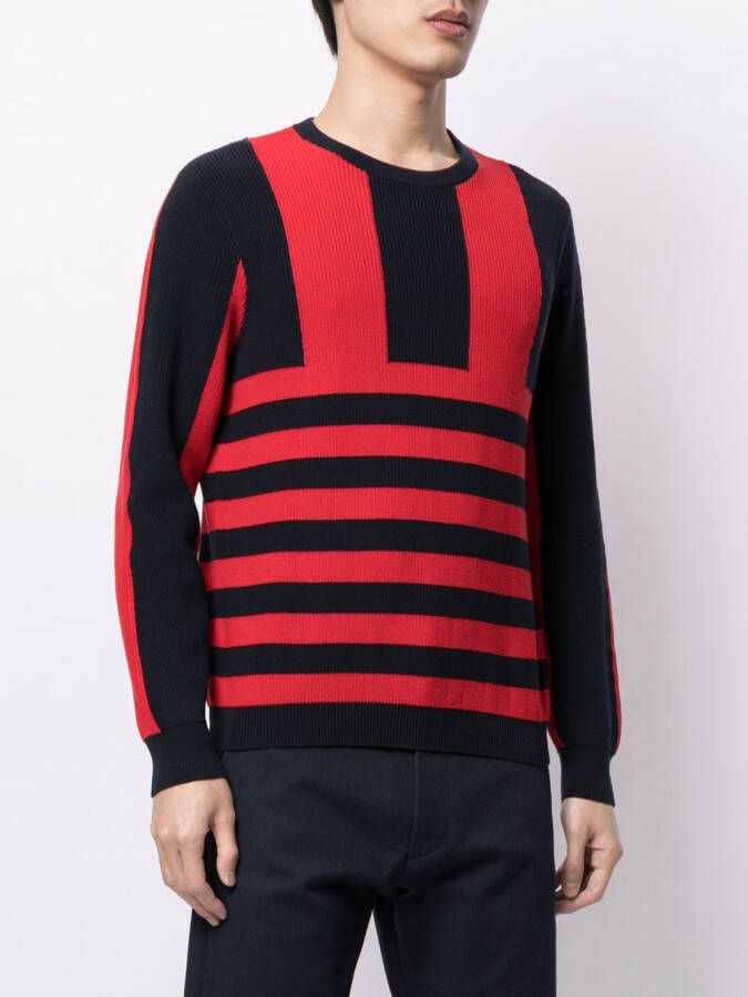Ports V Gestreepte trui Rood