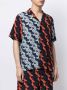 Ports V Shirt met bloe print Blauw - Thumbnail 3