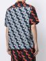 Ports V Shirt met bloe print Blauw - Thumbnail 4