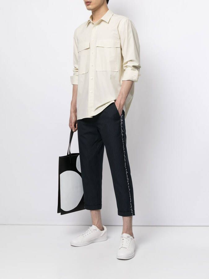 Ports V Shirt met borstzak Beige