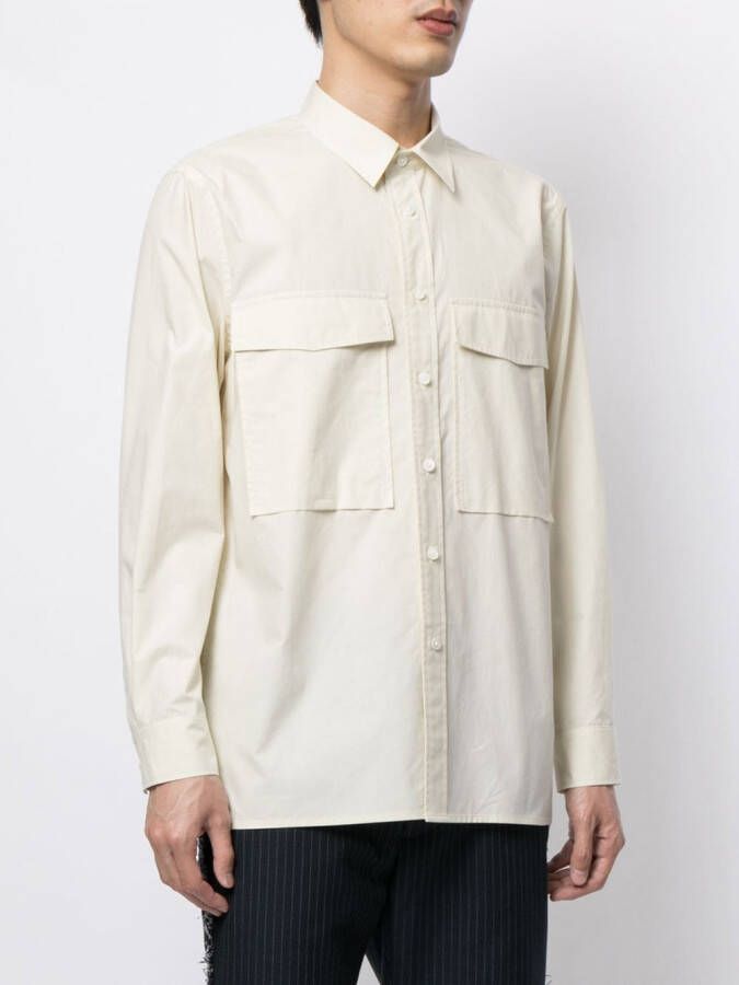 Ports V Shirt met borstzak Beige