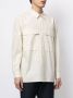 Ports V Shirt met borstzak Beige - Thumbnail 4