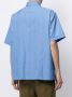 Ports V Shirt met geometrische band Blauw - Thumbnail 4