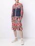 Ports V Shirt met geometrische print Wit - Thumbnail 1